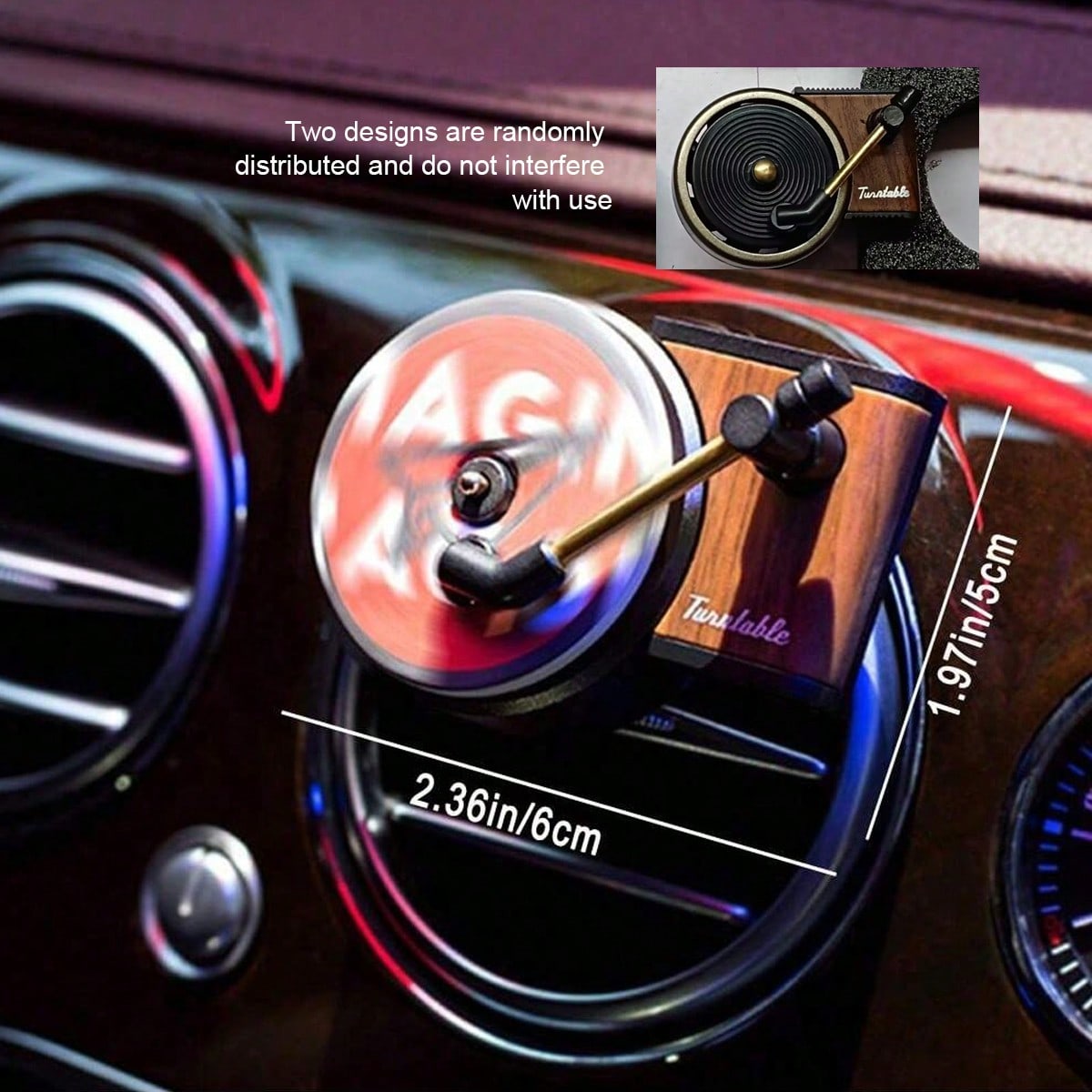 Perfume Fragrance Time - 1 Stuks Auto Aromatherapie Luchtventiel Draaitafel