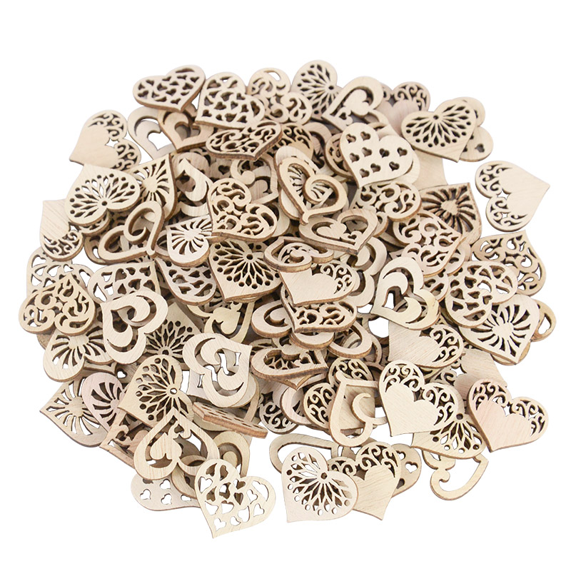50/100 Stuks Uitgeholde Hart P - Oud Wood Chip recensie en prijs