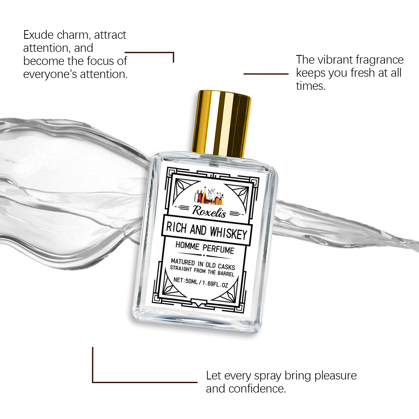 Roxelis 50ml Charm Whisky Here - Fragrance And Perfume recensie en prijs