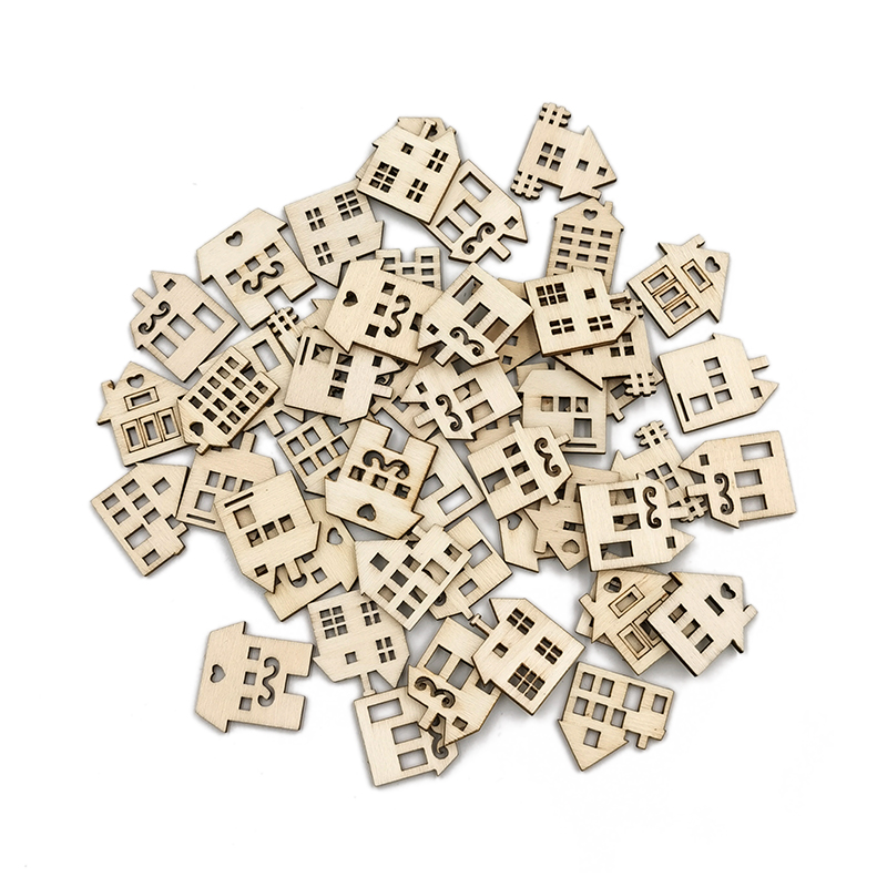 50 stuks ongeverfde houtplakke - Oud Wood Chip recensie en prijs